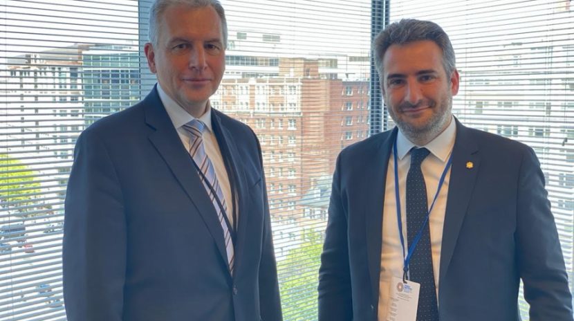 Eric Jover i Marc Ballestà participen en les Reunions de Primavera de l’FMI a Washington amb trobades bilaterals amb els màxims responsables de l’organisme