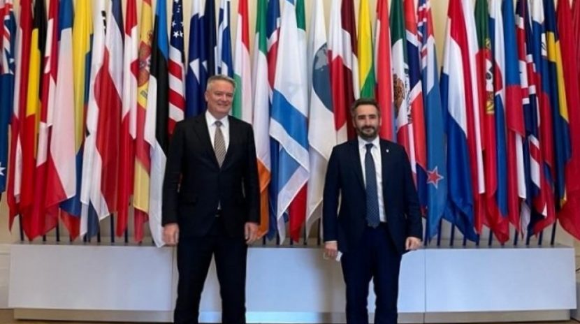 El ministre de Finances, Eric Jover, trasllada el treball d’homologació internacional d’Andorra al secretari general de l’OCDE